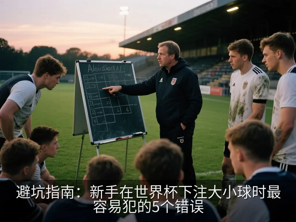 A clean modern sports analysis tablet displaying graphical statistics and soccer field layouts, with a notebook and pen beside it on a wooden desk